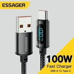 ESSAGER USB Type-C 66w/100w急速充電ケーブル