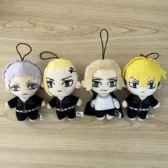 東京リベ ぬいぐるみマスコット4体セット 三ツ谷 ドラケン マイキー 千冬