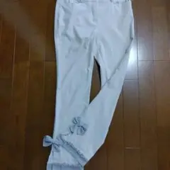ギャラリービスコンティグレー スリムフィット 裾リボン付き