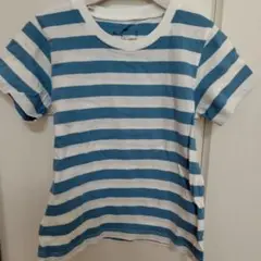無印良品ストライプ 半袖Tシャツ 110cm