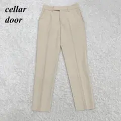 ★タグ付き・未使用品★ cellar door スリムパンツ M ベージュ