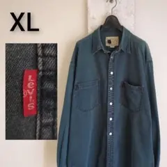 Levi's リーバイス　メタルボタン　ブラックデニムシャツ　L