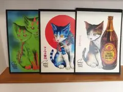 Marius Black　絵画セット　猫　フィリピン