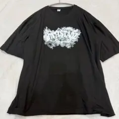 Tシャツ 4L 黒 半袖 メンズ ロゴ　ストリート　インポート