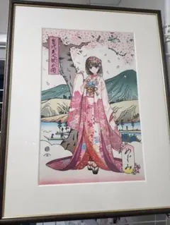 冴えない彼女の育てかた　加藤恵　浮世絵木版画　当代美人彼女揃 冴えない彼女の育てかた』浮世絵木版画『当代美人彼女揃 三枚綴