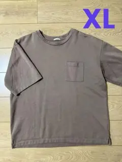 GU ドライポンチクルーネックTシャツ 5分袖 XL