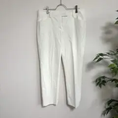 【BERARDI ベラルディ】　センタープレスパンツ　スラックス　白　日本製　6
