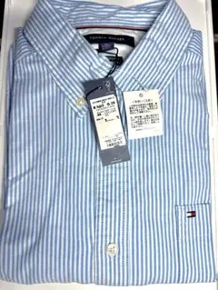 TOMMY HILFIGER スリムフィット　ストレッチ　ストライプ ブルー