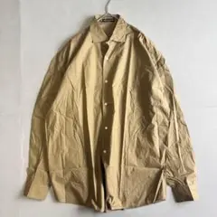 長袖シャツ　オーバーサイズ　メンズ　レギュラーカラー　カジュアル　オシャレ　綿