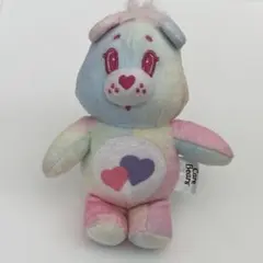 ケアベア 虹色 ぬいぐるみキーホルダー