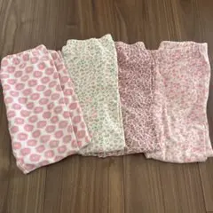 花柄スパッツ ピンク系 100cm