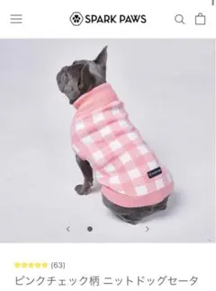 SPARK PAWS ニットドッグセーター