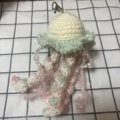 あみぐるみ クラゲ ホワイト・ミント