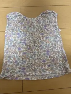 PAUL & JOE 花柄ノースリーブトップス