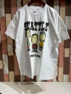ピーナッツ パロディ SEATTLE Tシャツ WHT　XL