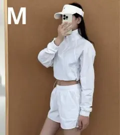 ALO YOGA White カジュアルスポーツセットアップ Mサイズ