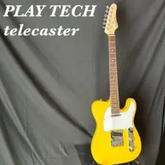 廃盤品Playtech 金色 エレキギター  テレキャスター　ソフトケース付き 廃盤品Playtech 金色 エレキギター テレキャスター ソフトケース