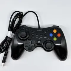【美品】エレコム ゲームパッド USB接続 ブラック JC-U3613MBK