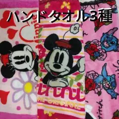 ディズニー ハンドタオル 3種類セット