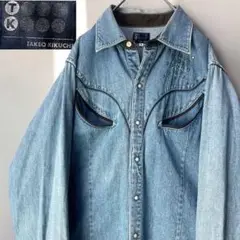 TAKEO KIKUCHI タケオキクチ デニムウエスタンシャツ ダンガリー