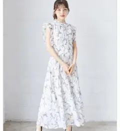 tocco closet リボン ワンピース オフホワイト