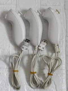 ⭐️24時間以内発送⭐️ Wii ヌンチャク　3個セット　ホワイト　白　任天堂