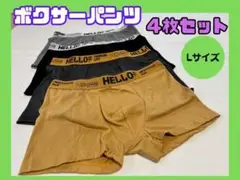 【新品】ボクサーパンツLサイズ　 速乾 下着 抗菌　4枚セット