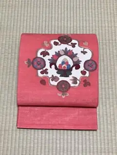 ◎はなえみ◎ 正絹 未着用 すくい織り ペルシャ文様 織り お洒落袋帯