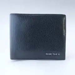 DIESEL ディーゼル　折り財布　黒　レザー　デニム