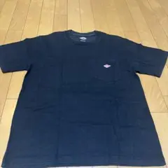 DANTON ダントン ブラック ポケット付きTシャツ 38