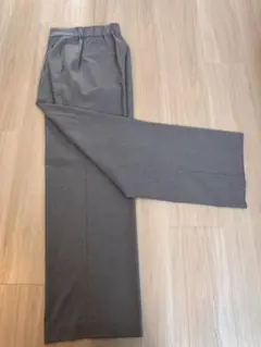 グレー ワイドパンツ グローバルワーク