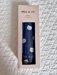 ポールアンドジョー 猫さん柄　マイボトル 340ml ネイビー 4,950円