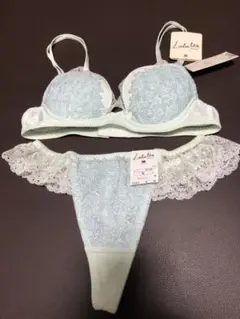C65 ワコール ルルレア ブラジャー Tバック ミントグリーン