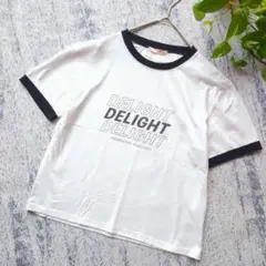 ems エムズエキサイト ✿ リンガー ロゴ Tシャツ Fサイズ 綿100%