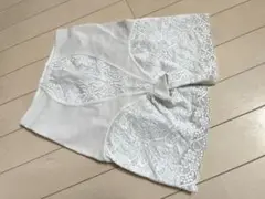 76サイズ：シャルレ*日本製／ハイウエスト補正パンツ：薄青みグレー FE181