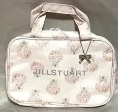 未使用品❤︎リボンチャーム付JILL STUART 花柄メイクポーチ ダブルジップ