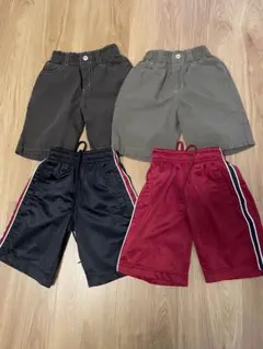 双子　ハーフパンツ 4枚　100cm