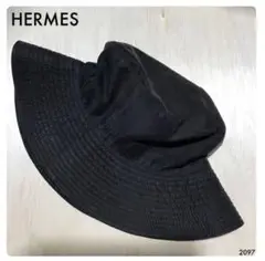 HERMES エルメス 帽子 ブラック ハット