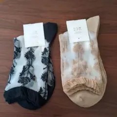 【23区】2足セットシースルーソックス