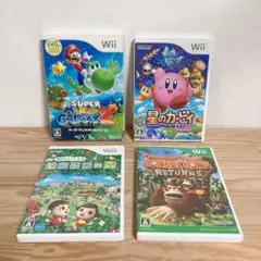 【Wiiソフト】4本セット① 星のカービィ マリオギャラクシー2 どうぶつの森