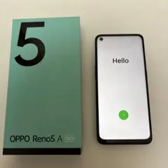 OPPO Reno5 A Yモバイル シルバーブラック A101OP