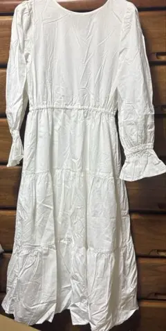 wcloset ダブルクローゼット　ワンピース　白　ホワイト