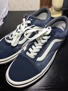 ネイビー デニム スニーカー