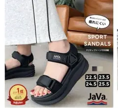 新品未使用JaVa. スポーツサンダル 22.5cm ブラック