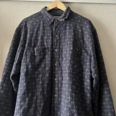 【90s】The Terrttory Ahead 長袖シャツ インド綿 クロス柄