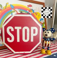 STOP看板　ブリキ看板　侵入禁止　警告看板　アメリカン雑貨　アメリカンガレージ