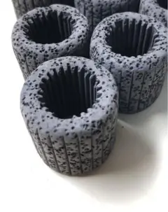 アクアリウム 水草 炭 ブラックマルチリング 3個セット