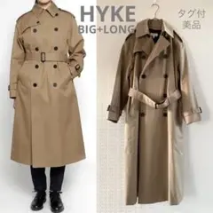 【美品】HYKEハイクTRENCH COAT(BIG+LONG)トレンチコート1