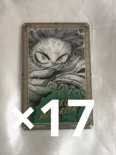 僕のヒーローアカデミア　原画展　箔押しクリアカード　緑谷出久 デク