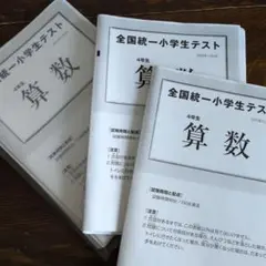 全国統一小学生テスト 4年生 11月　2021 2022 2023